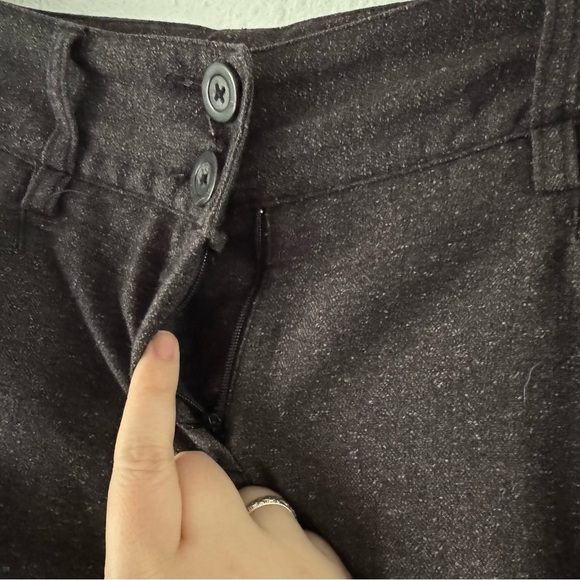 Apostrophe Retro Petite Dark Gray Black Speckled Knit Trousers 6 Petite Womens - Picture 7 of 16